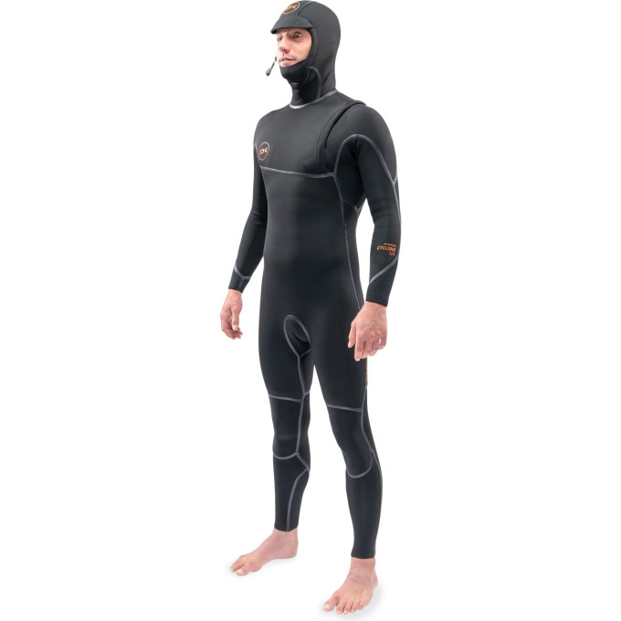 Гидрокостюм DAKINE MEN'S CYCLONE ZIP FREE HOODED 5/4mm Black Размер M DK21M54HC (0604565431905)